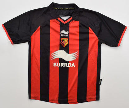 Maillot Watford 2010-11 Domicile Burrda Vintage Boys M