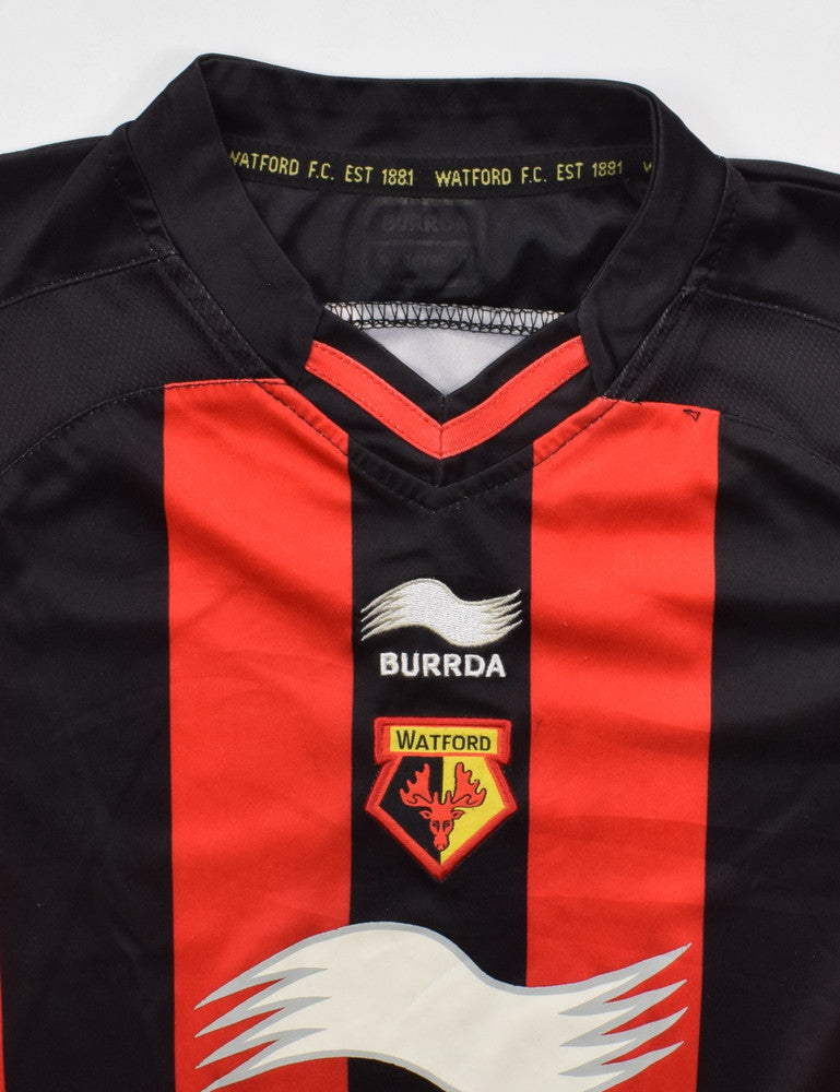 Maillot Watford 2010-11 Domicile Burrda Vintage Boys M