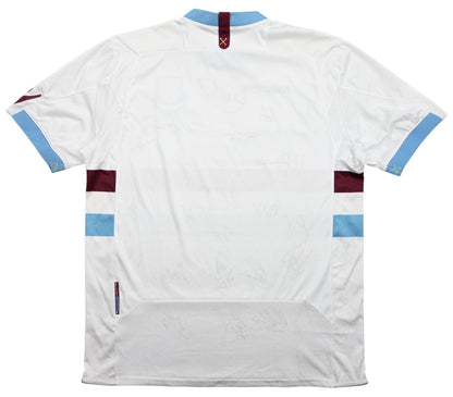 Maillot Extérieur West Ham United 2010-12 Macron Signé Faubert