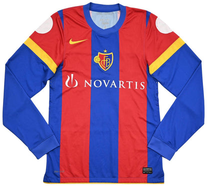 Maillot FC Basel U14 2011-12 Nike Longsleeve Domicile vintage