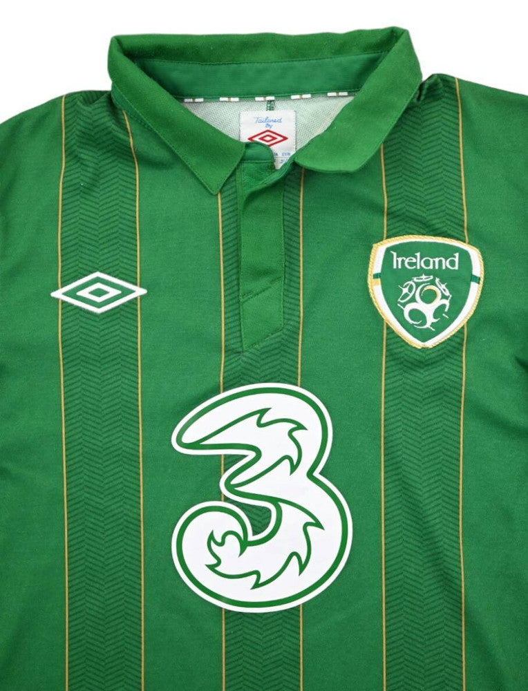 Maillot Irlande 2011-12 Domicile Manches Longues Umbro Vintage