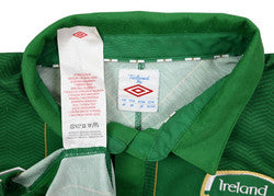 Maillot Irlande 2011-12 Domicile Manches Longues Umbro Vintage