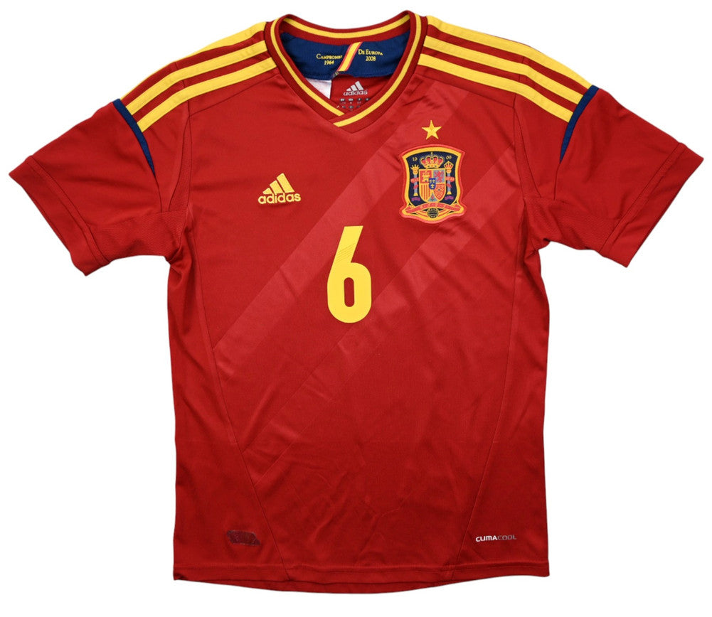 Maillot Espagne 2011-12 Iniesta Adidas Boys M vintage 8/10