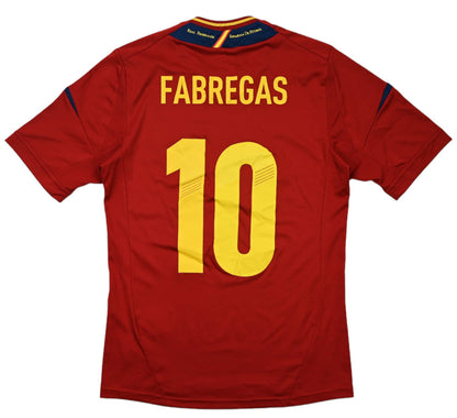 Maillot Espagne Domicile Adidas 2011-12 Fàbregas vintage 9/10