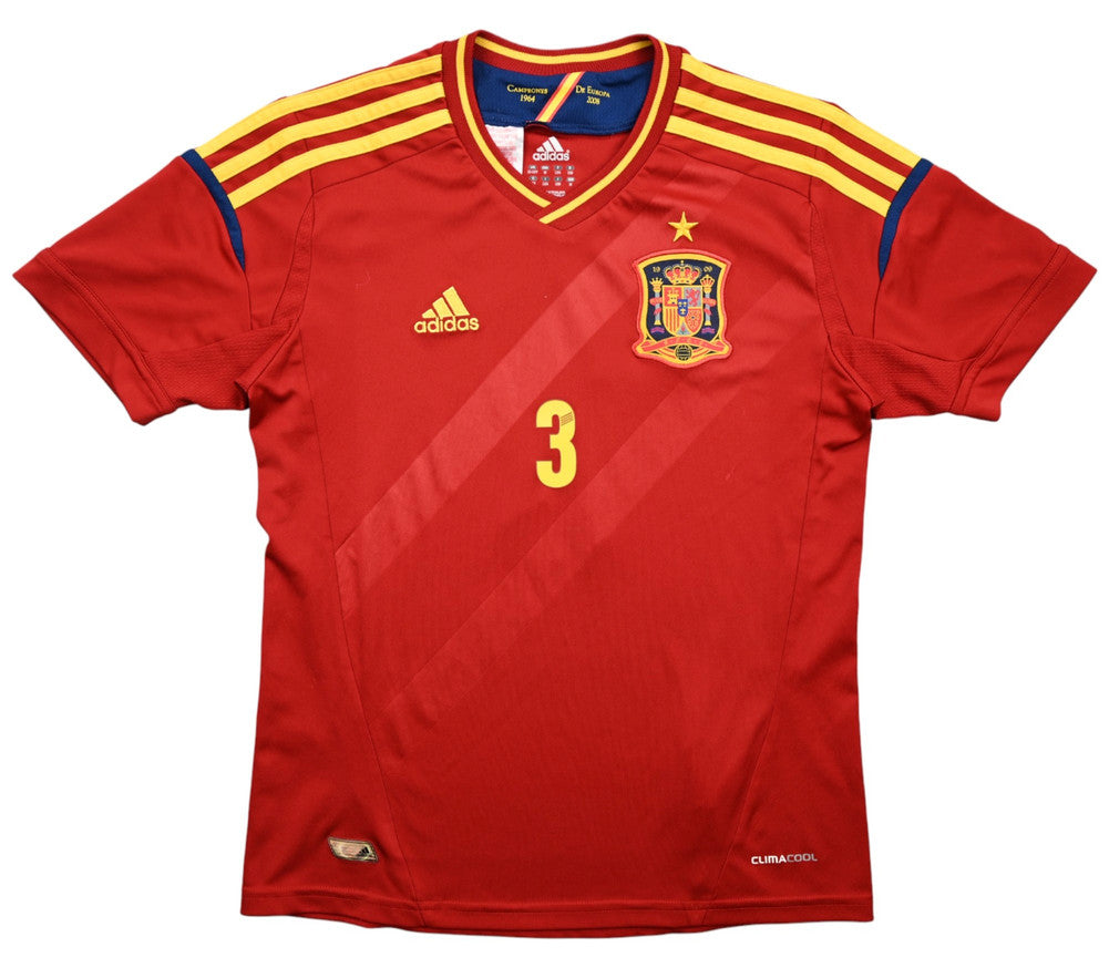 Maillot Espagne Domicile 2011-12 Adidas Piqué vintage 9/10