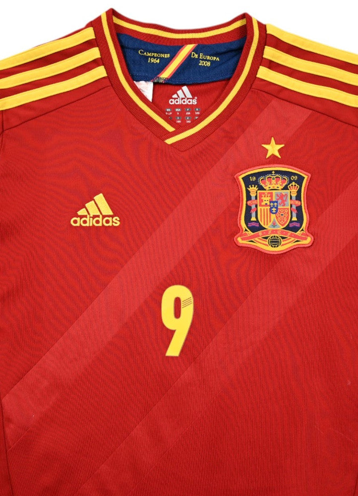 Maillot Espagne 2011-12 Domicile Adidas Torres S Boys vintage