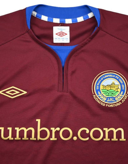 Maillot Linfield FC Domicile Umbro 2011-2013 Vintage 9/10