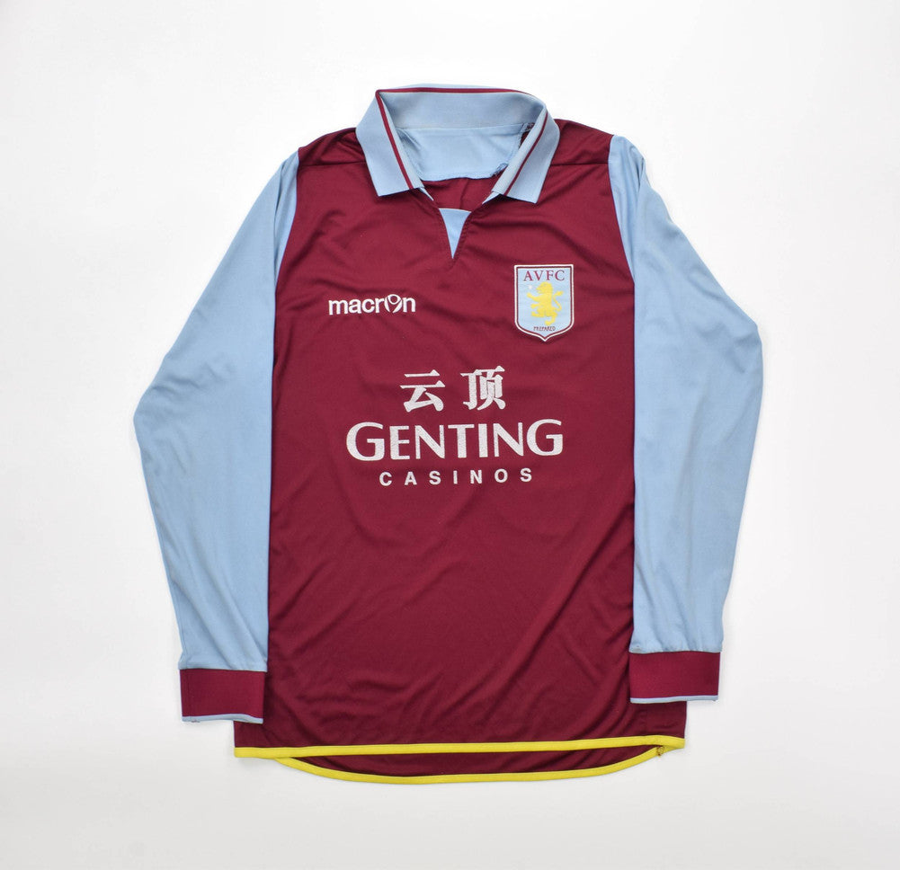 Maillot Aston Villa Domicile 2012-13 Macron Lowton vintage