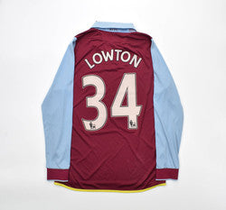 Maillot Aston Villa Domicile 2012-13 Macron Lowton vintage
