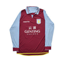 Maillot Aston Villa Domicile 2012-13 Macron Lowton vintage