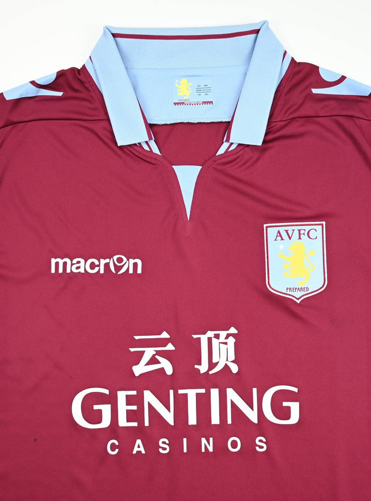 Maillot Aston Villa 2012-13 Macron Genting Casinos 3XL