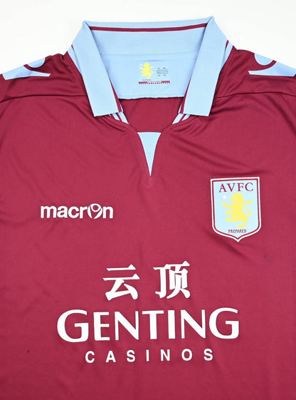 Maillot Aston Villa 2012-13 Macron Genting Casinos 3XL