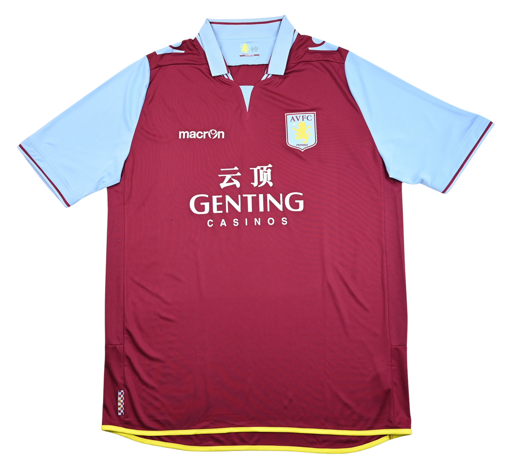 Maillot Aston Villa 2012-13 Macron Genting Casinos 3XL