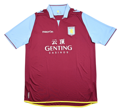 Maillot Aston Villa 2012-13 Macron Genting Casinos 3XL
