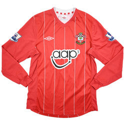 Maillot Southampton 2012-13 Umbro Domicile Manches Longues Vintage