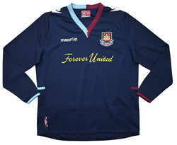 Maillot West Ham Domicile Macron 2012-13 Manches Longues Junior