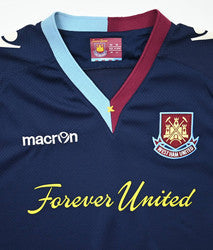 Maillot West Ham Domicile Macron 2012-13 Manches Longues Junior