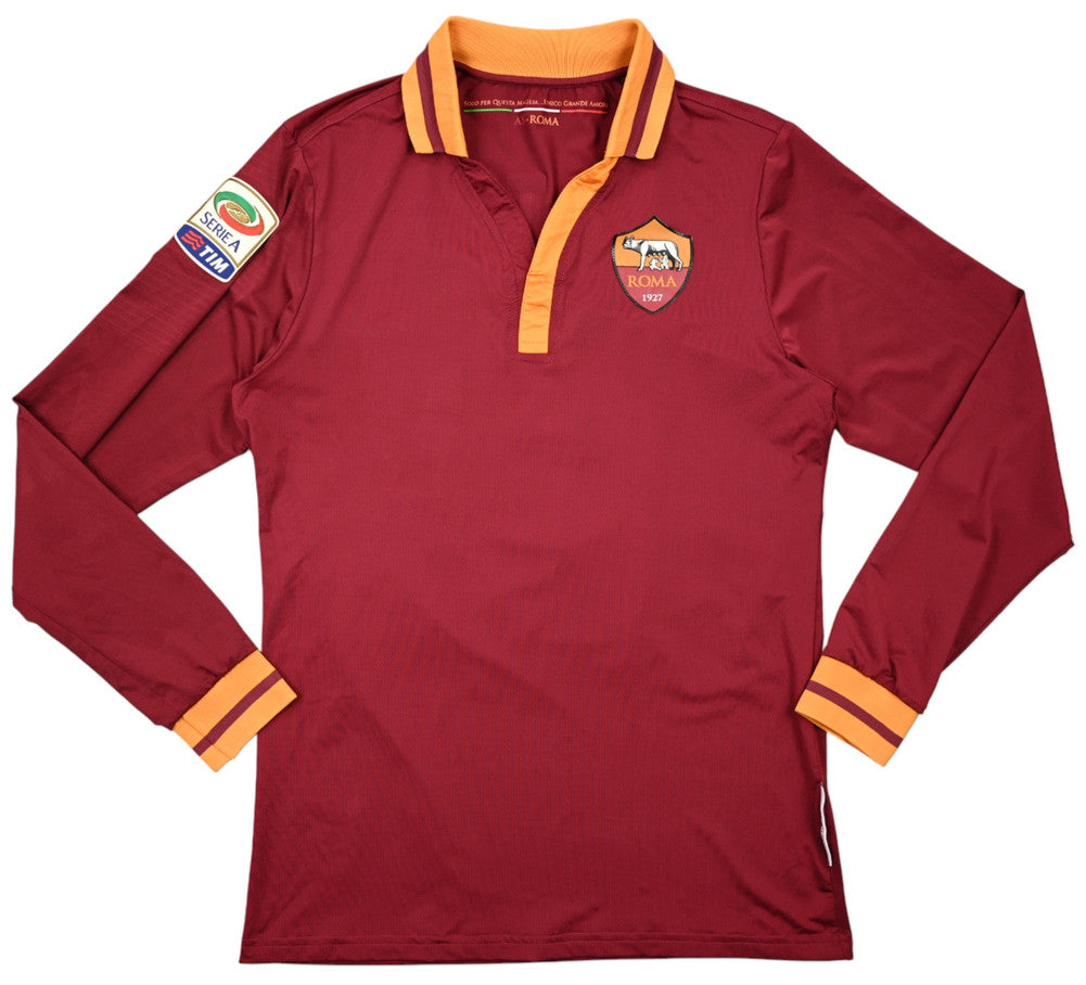 Maillot AS Roma 2013-14 Domicile Manches Longues Totti vintage