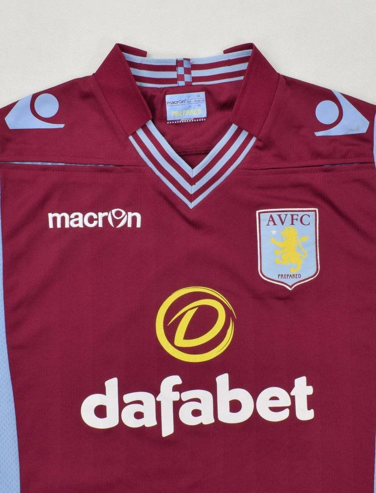 Maillot Aston Villa Domicile Macron 2013-14 Vintage 3XL