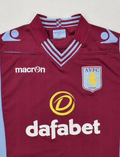 Maillot Aston Villa Domicile Macron 2013-14 Vintage 3XL