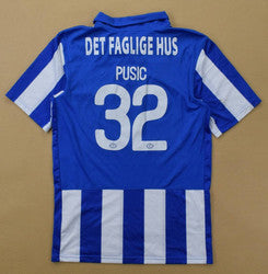 Maillot Esbjerg fB Domicile Nike 2013-14 Pusic vintage collector