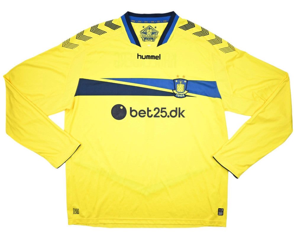 Maillot Brøndby Extérieur Hummel 2013-15 Kahlenberg Vintage 4XL