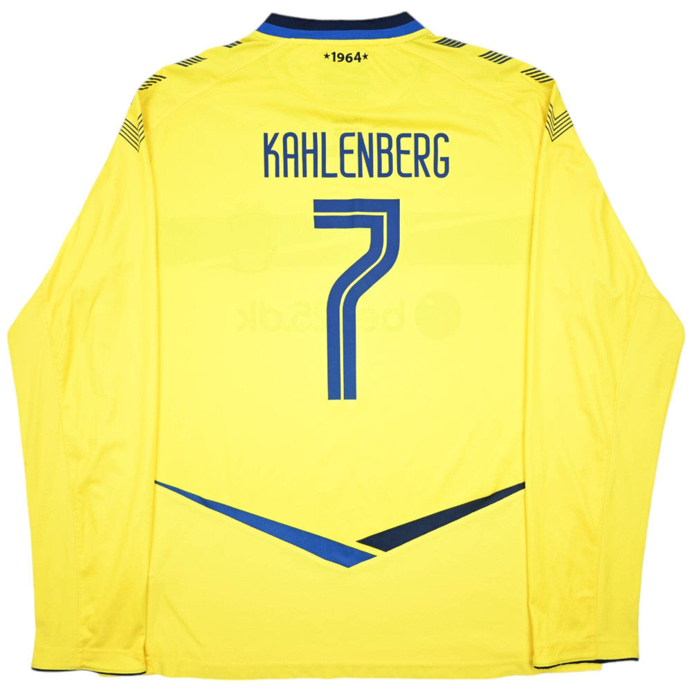 Maillot Brøndby Extérieur Hummel 2013-15 Kahlenberg Vintage 4XL