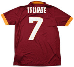 Maillot AS Roma Domicile Nike 2014-15 Iturbe Vintage