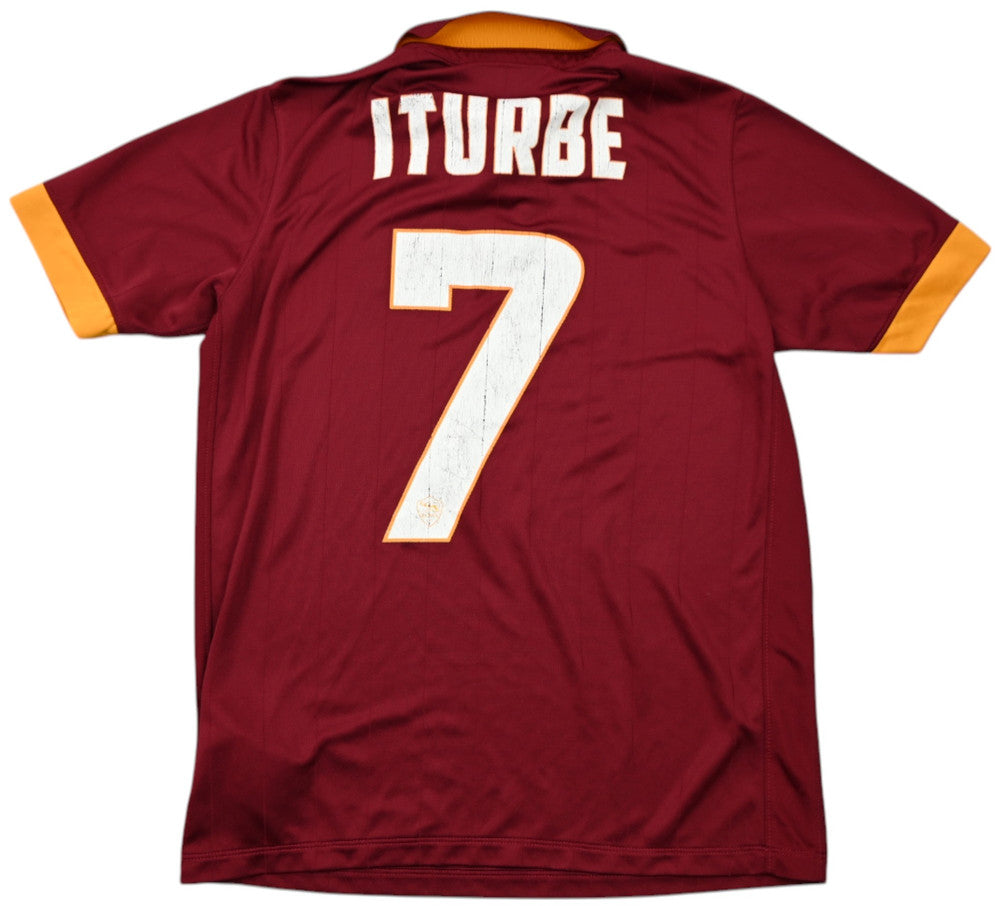 Maillot AS Roma Domicile Nike 2014-15 Iturbe Vintage