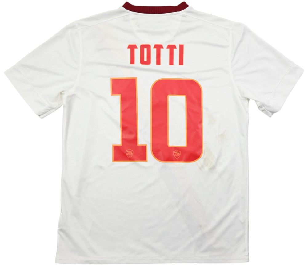 Maillot AS Roma Extérieur Nike 2014-15 Totti Vintage 8/10