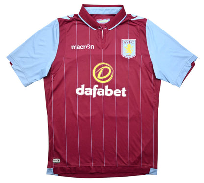 Maillot Aston Villa Domicile 2014-15 Macron Benteke vintage