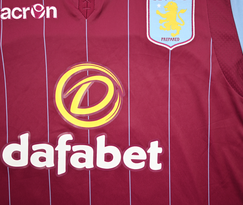 Maillot Aston Villa Domicile 2014-15 Macron Benteke vintage