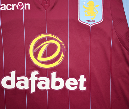 Maillot Aston Villa Domicile 2014-15 Macron Benteke vintage