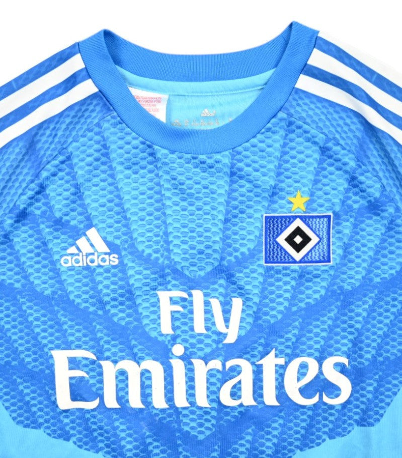Maillot Gardien Hamburg SV 2014-15 Adidas Vintage Fly Emirates