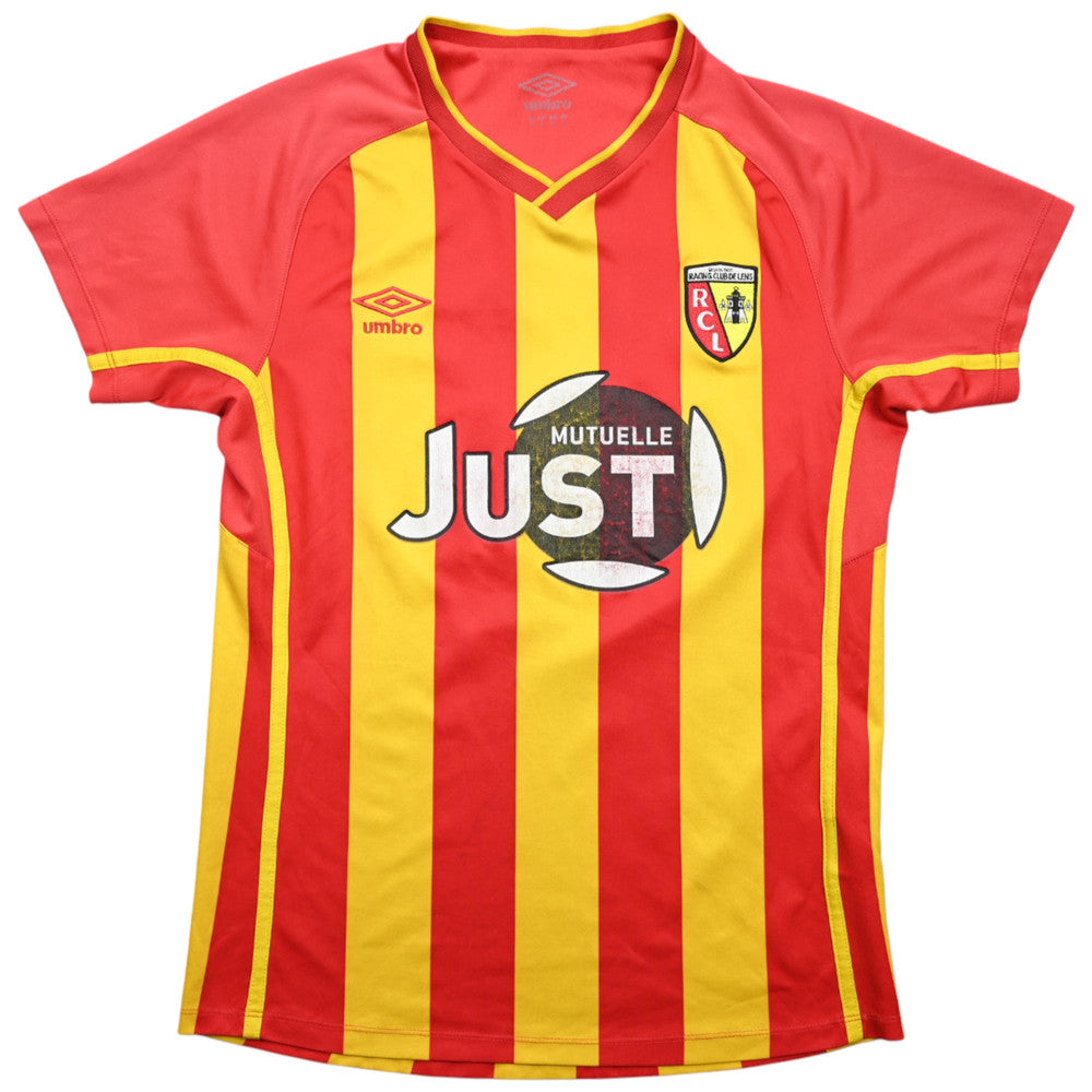 Maillot RC Lens 2014-15 Domicile Umbro Just Mutuelle vintage