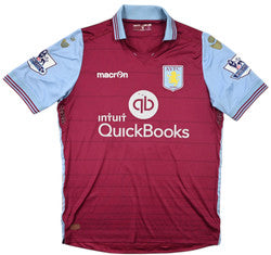 Maillot Aston Villa Domicile 2015-16 Macron J.Ayew Vintage