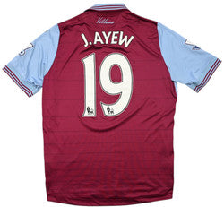 Maillot Aston Villa Domicile 2015-16 Macron J.Ayew Vintage