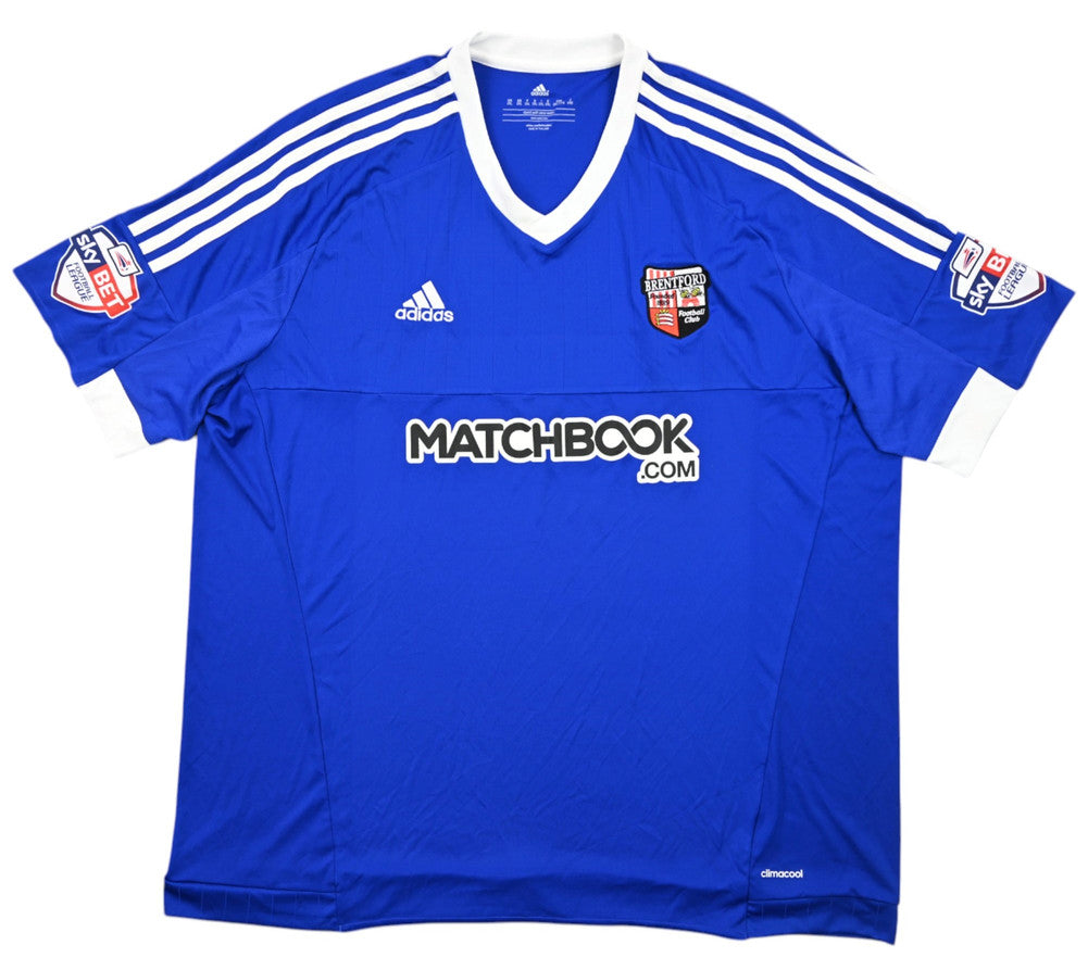 Maillot Brentford Domicile Adidas 2015-16 Vintage XXL