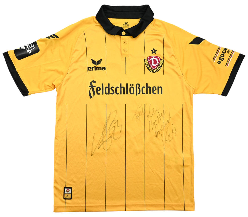 Maillot Dynamo Dresden Domicile 2015-16 Erima signé Holthaus