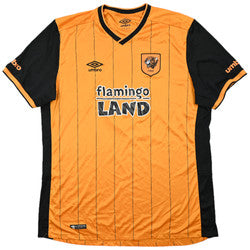 Maillot Hull City 2015-16 Domicile Umbro Flamingo Land vintage