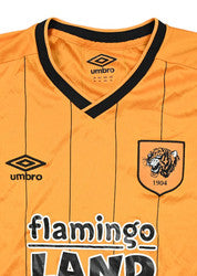 Maillot Hull City 2015-16 Domicile Umbro Flamingo Land vintage