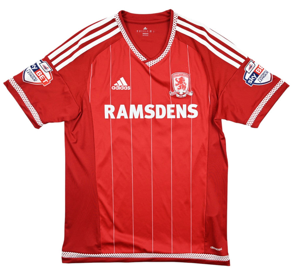 Maillot Middlesbrough Domicile Adidas 2015-16 Clayton vintage