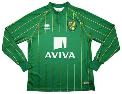 Maillot Norwich City Domicile Errea 2015-16 Manches Longues