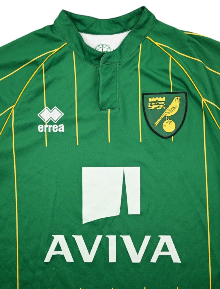 Maillot Norwich City Domicile Errea 2015-16 Manches Longues