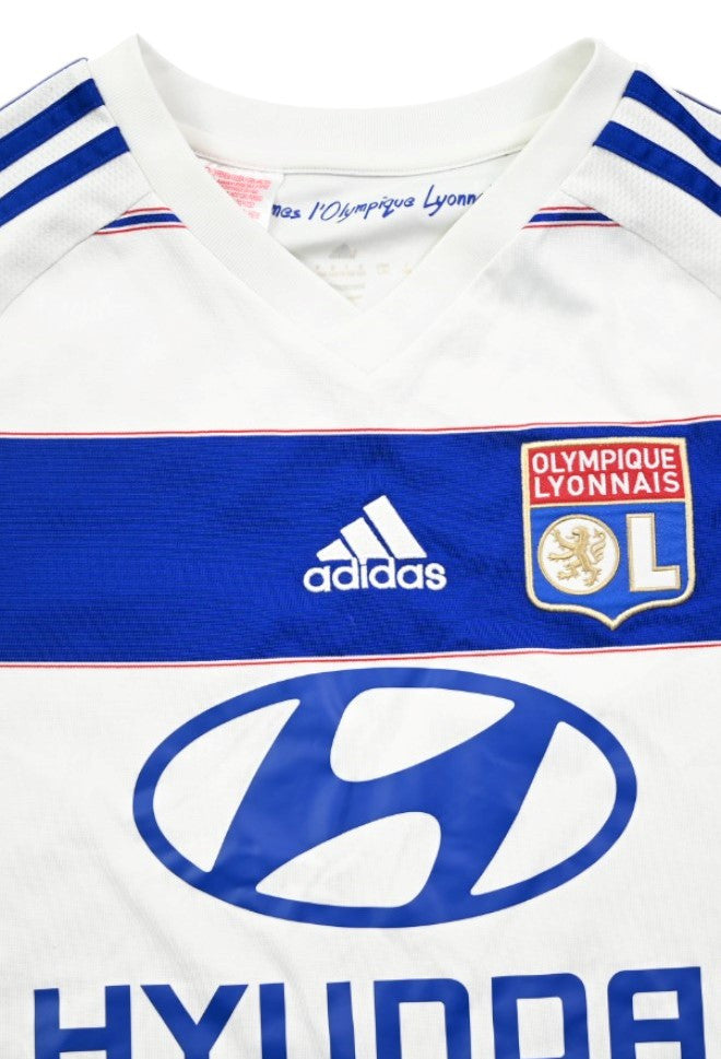 Maillot Lyon Domicile Adidas 2015-16 Lacazette vintage L Boys