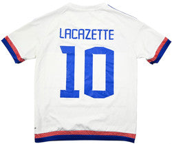 Maillot Lyon Domicile Adidas 2015-16 Lacazette vintage L Boys