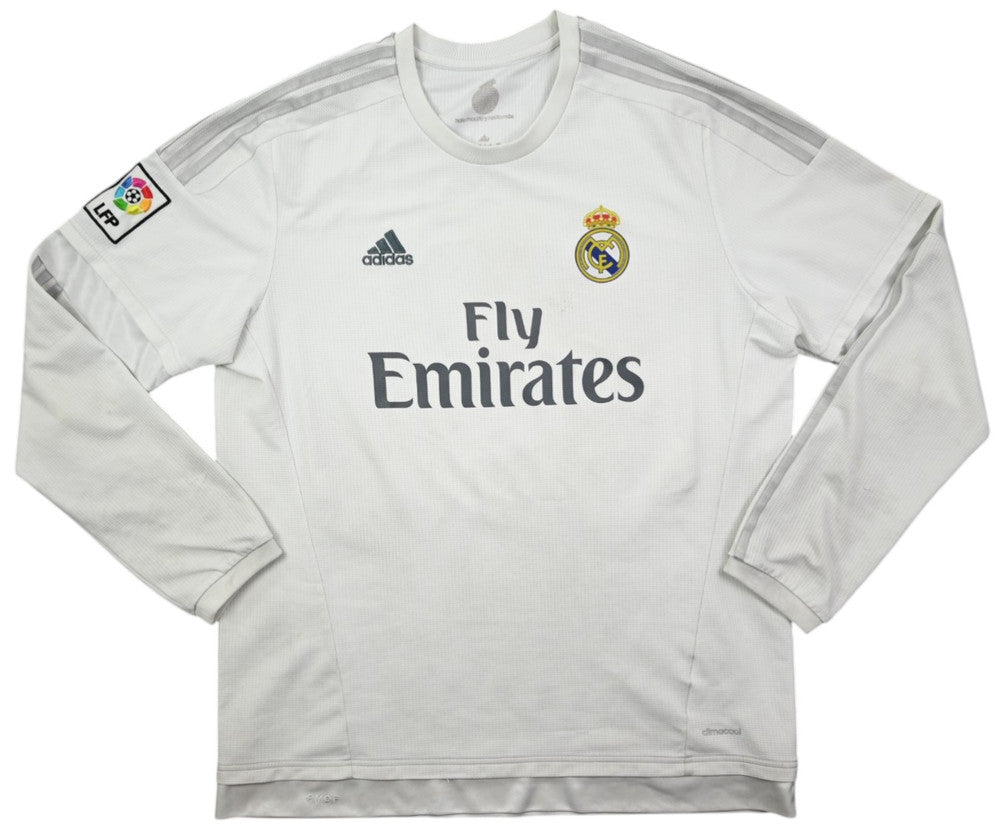 Maillot Real Madrid Extérieur 2015-16 Adidas Ronaldo Manches Longues XL