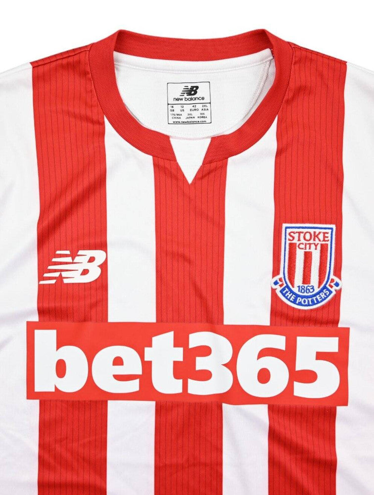 Maillot Stoke City 2015-16 New Balance Domicile Femme Vintage