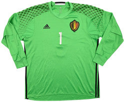 Maillot Gardien Belgique Courtois 2016-17 Adidas vintage XL