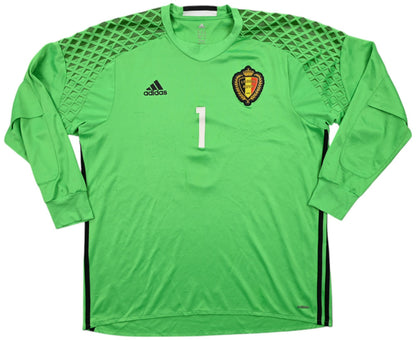 Maillot Gardien Belgique Courtois 2016-17 Adidas vintage XL
